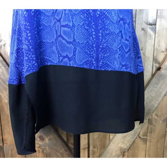 Elie Tahari Rayon/Poly Short Sleeve Top Size L - Picture 5 of 9